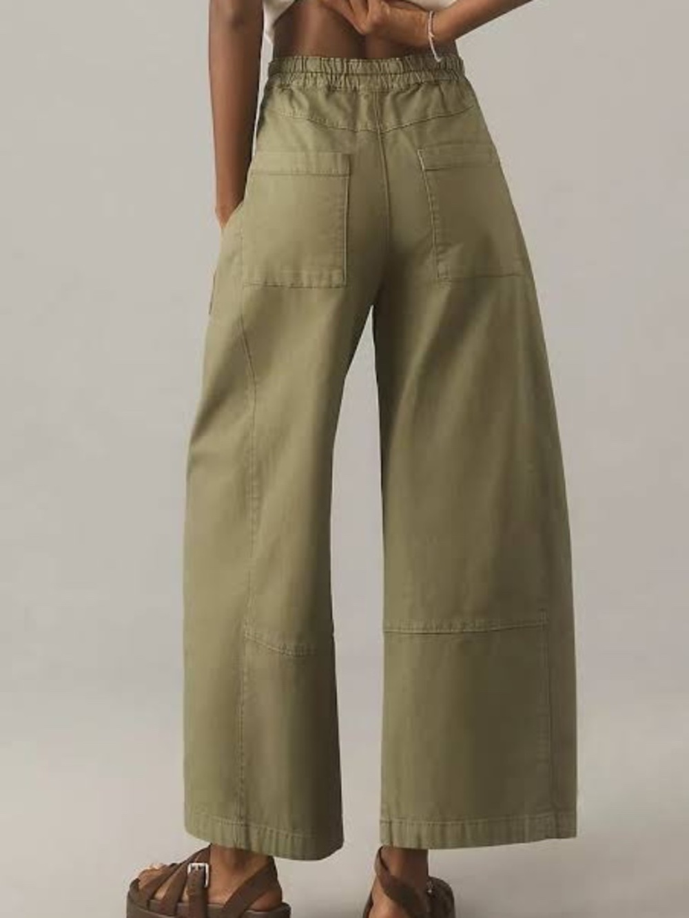 The Izzie Relaxed Pull-On Barrel Pants by Pilcro Small - Picture 4 of 8